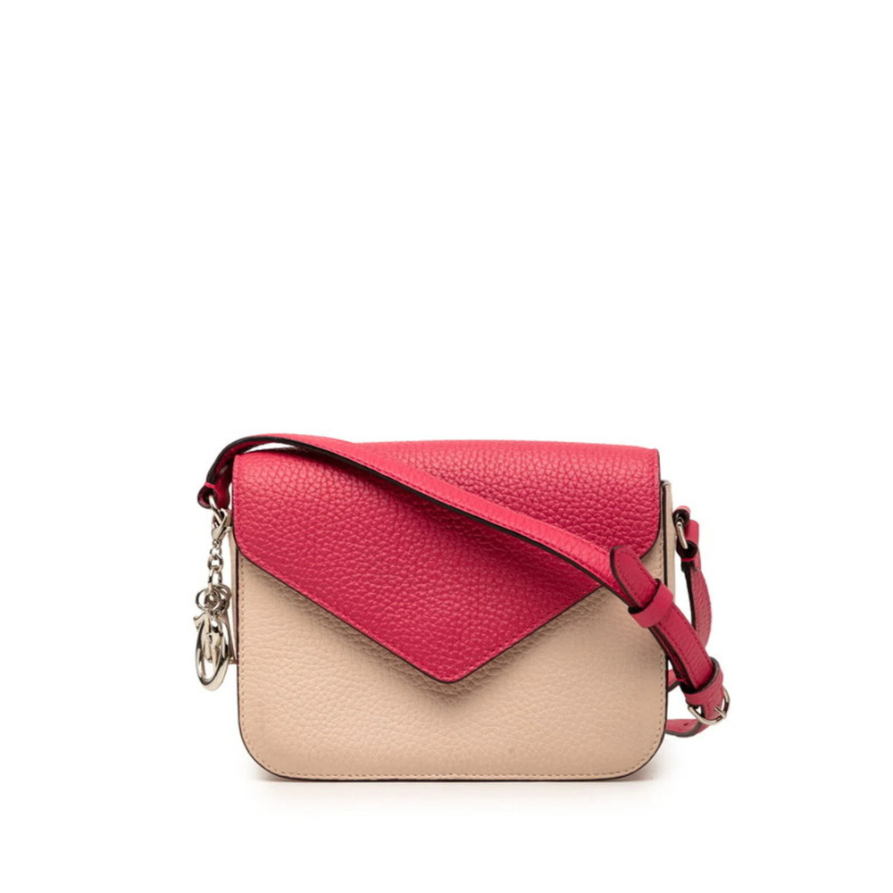 CHRISTIAN DIOR Cream Leather Shoulder Bag